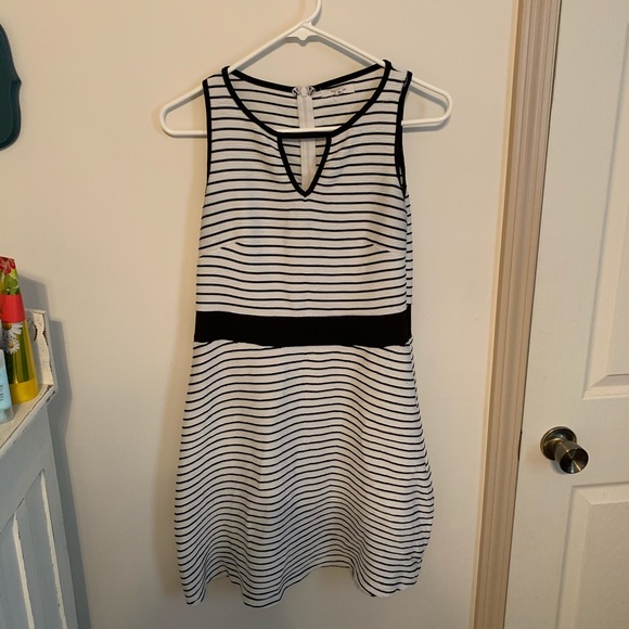 maurices black and white striped dress